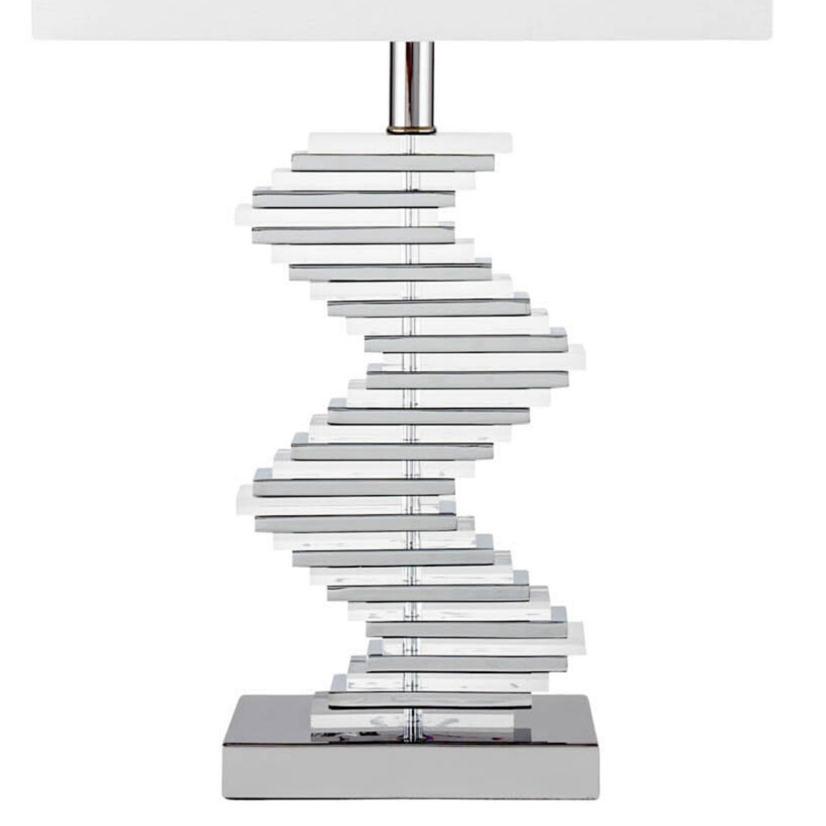 Crystal Two Tone Paved Table Lamp | 1 Light