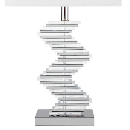 Crystal Two Tone Paved Table Lamp | 1 Light