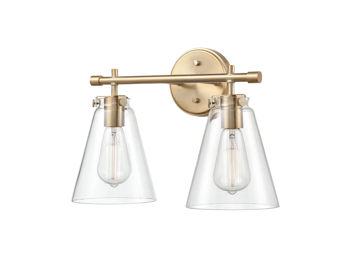 16'' Aliza Modern Gold 2 Light Bath Vanity