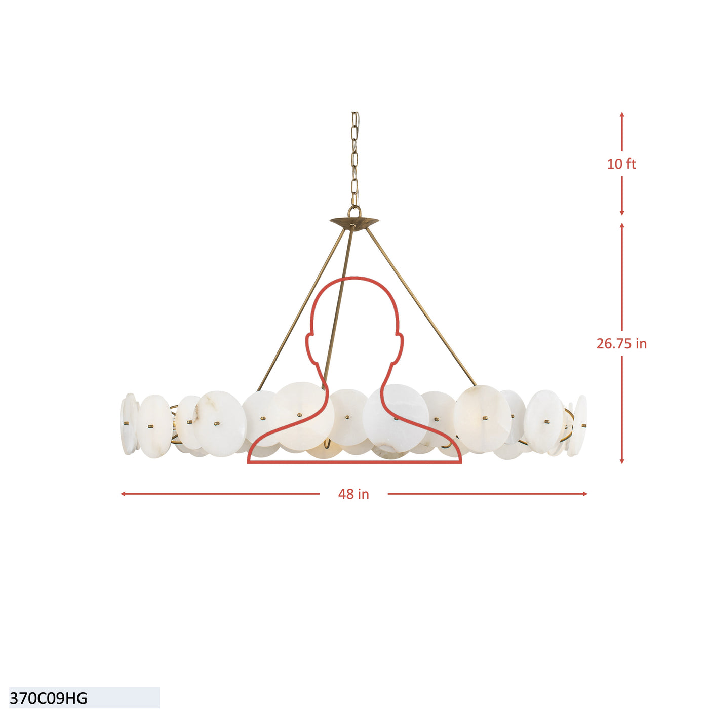 Cosmos 9 Light Chandelier