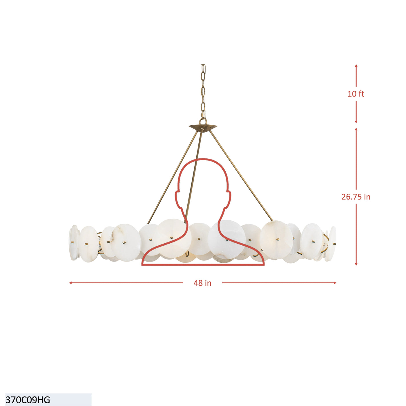 Cosmos 9 Light Chandelier