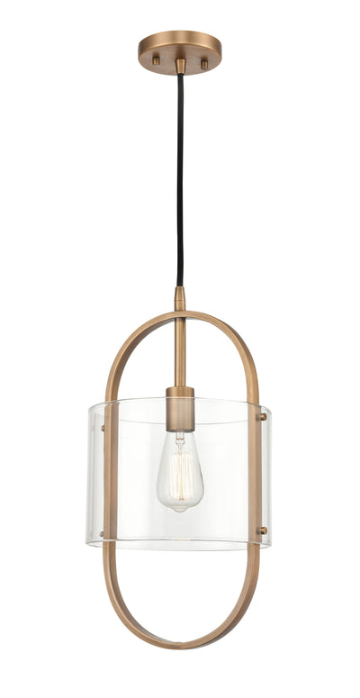 Pelham Mini Pendant Brushed Brass Finish