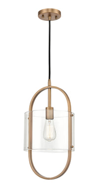 Pelham Mini Pendant Brushed Brass Finish