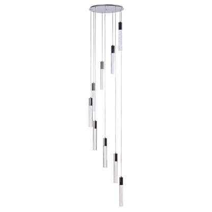 Sparkling Night Cylinder Chandelier | 9 Light