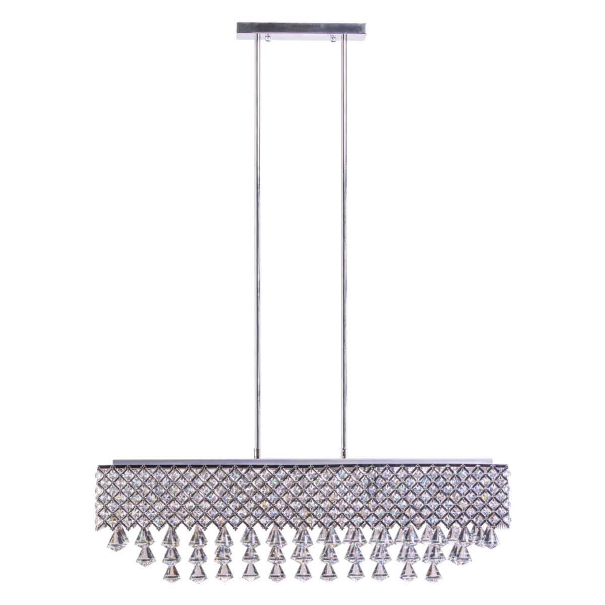 Cinderella Crystal Rectangular Chandelier | 12 Light