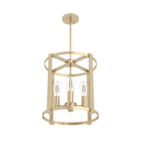 Astwood 16-inch 4-light Alturas Gold Drum Chandelier