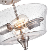 10.5'' Caily Brushed Nickel 2 Light Semi-Flush Mount