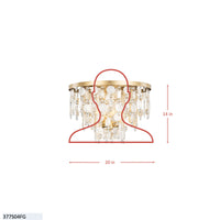 Kalani 4 Light Semi-Flush