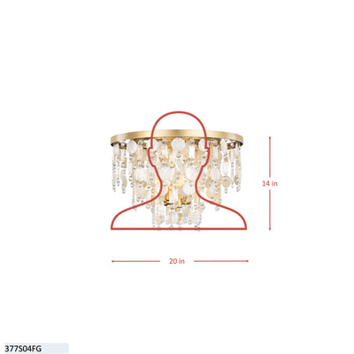 Kalani 4 Light Semi-Flush