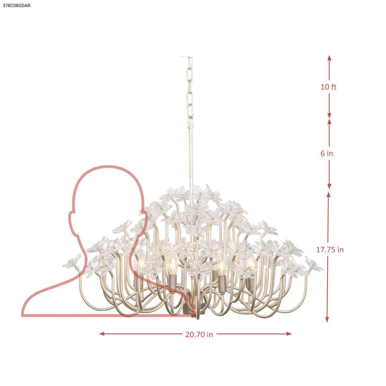 Wildflower 8 Light Chandelier