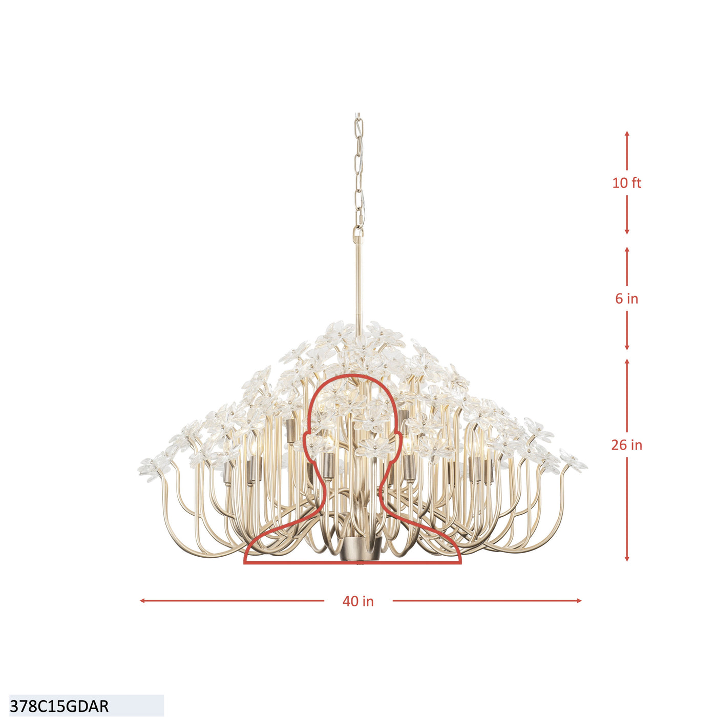 Wildflower 15 Light Chandelier