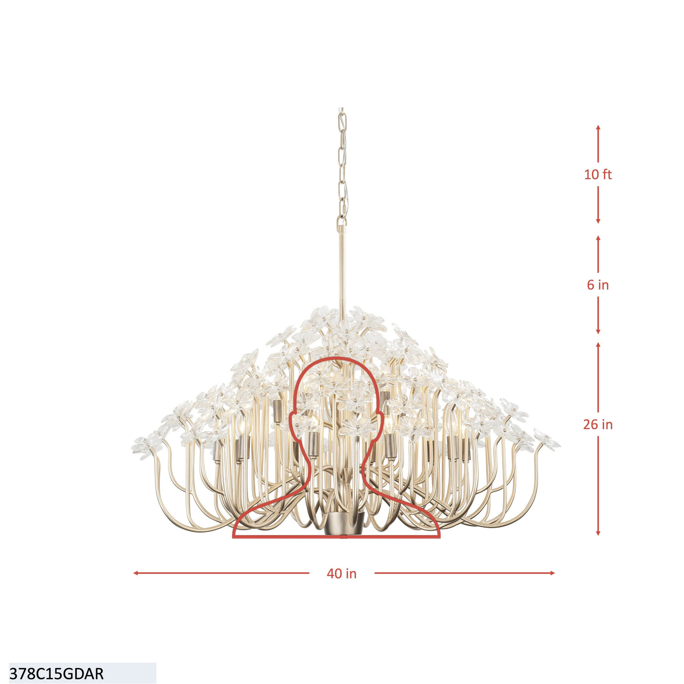 Wildflower 15 Light Chandelier