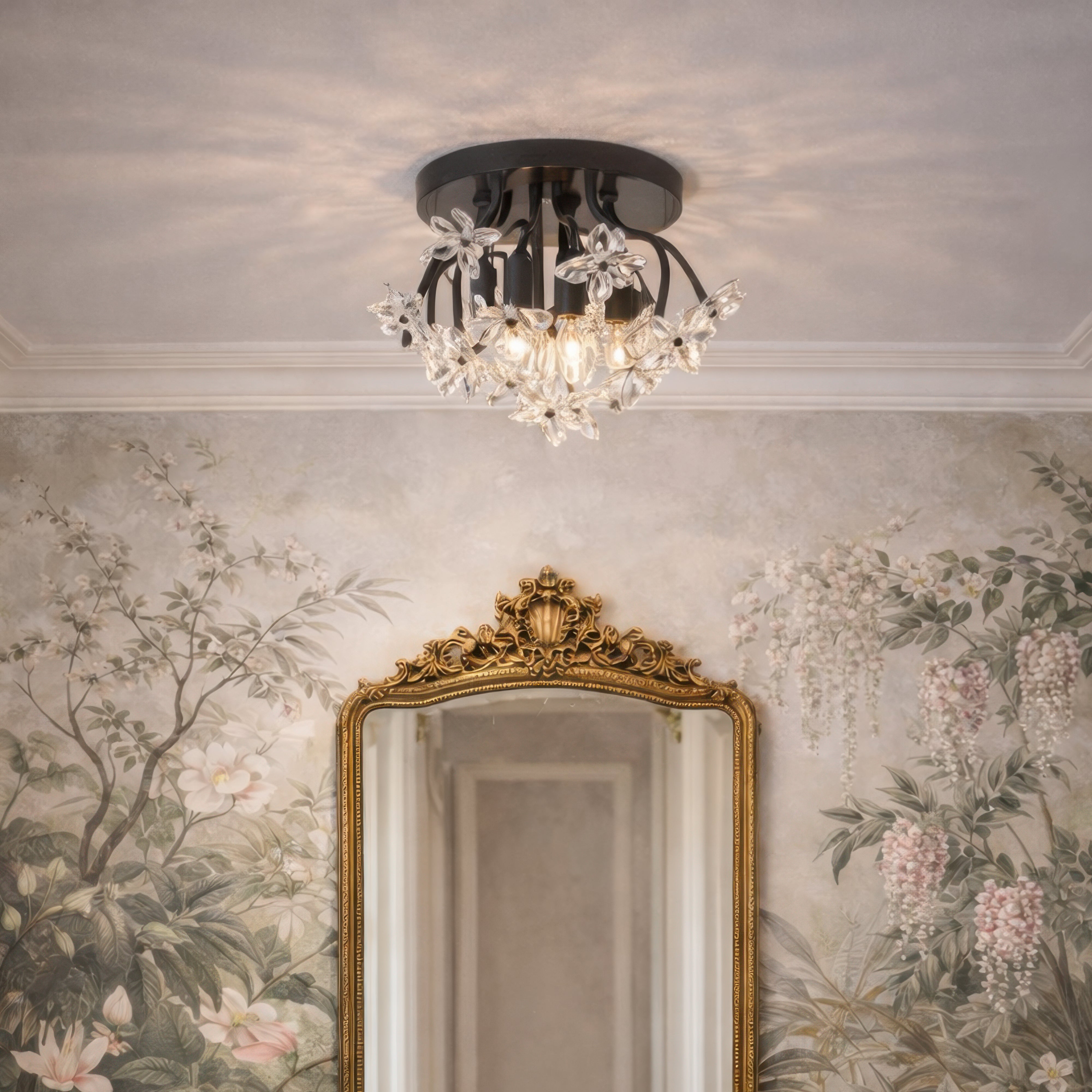 Wildflower 4 Light Semi-Flush Mount
