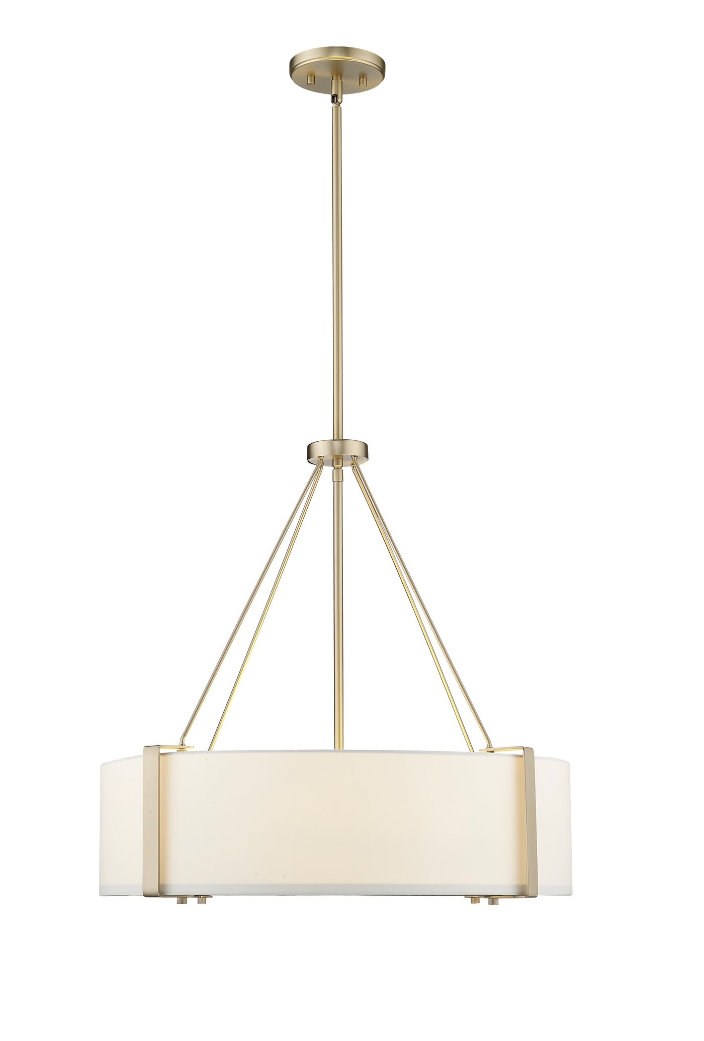 23'' Telfar Modern Gold/White 3 Light Pendant