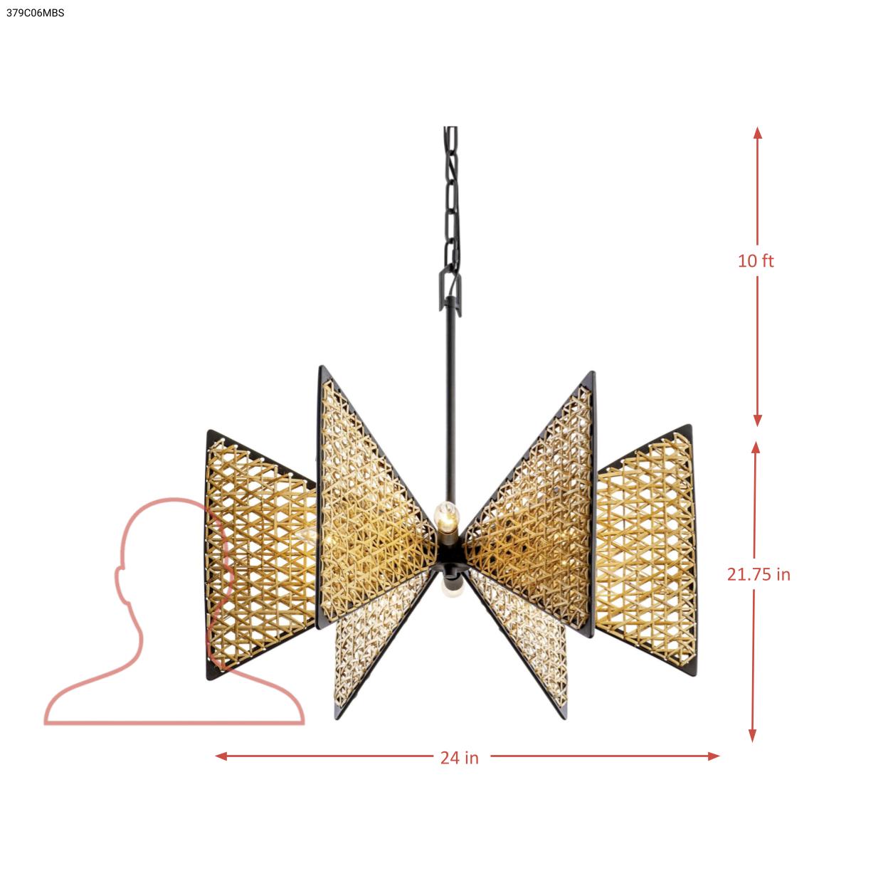 Machina 6 Light Chandelier