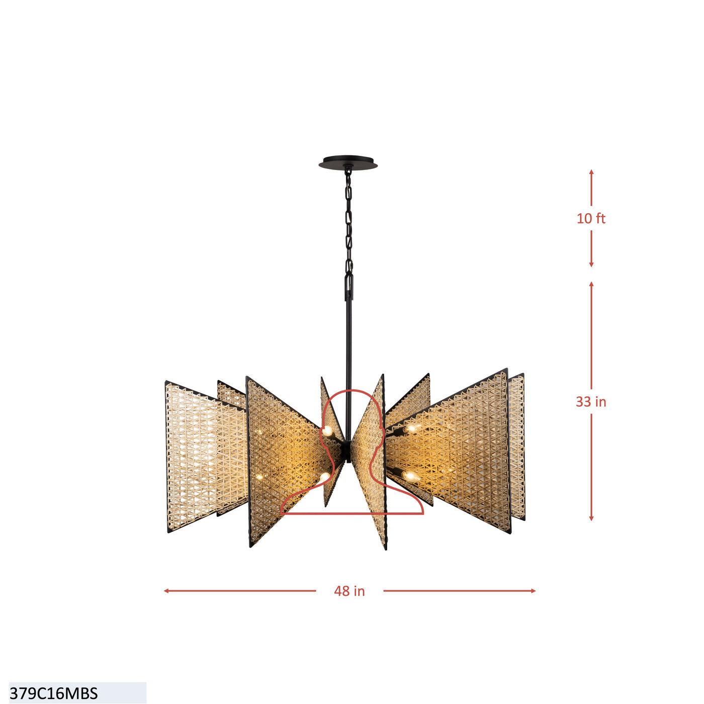 Machina 16 Light Chandelier