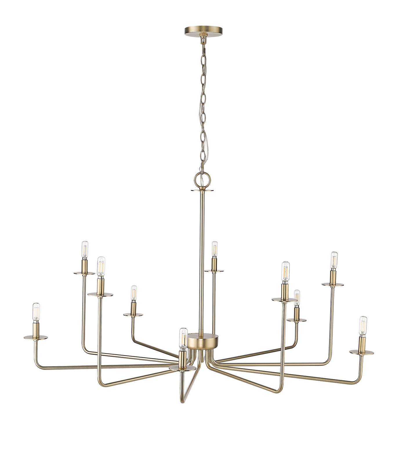 27'' Marceline Modern Gold 10 Light Chandelier
