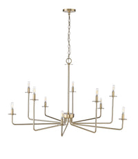 27'' Marceline Modern Gold 10 Light Chandelier