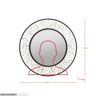 Estela 30-in Round Wall Mirror