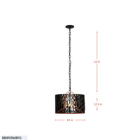 Estela 3 Light Convertible Pendant/Semi-Flush
