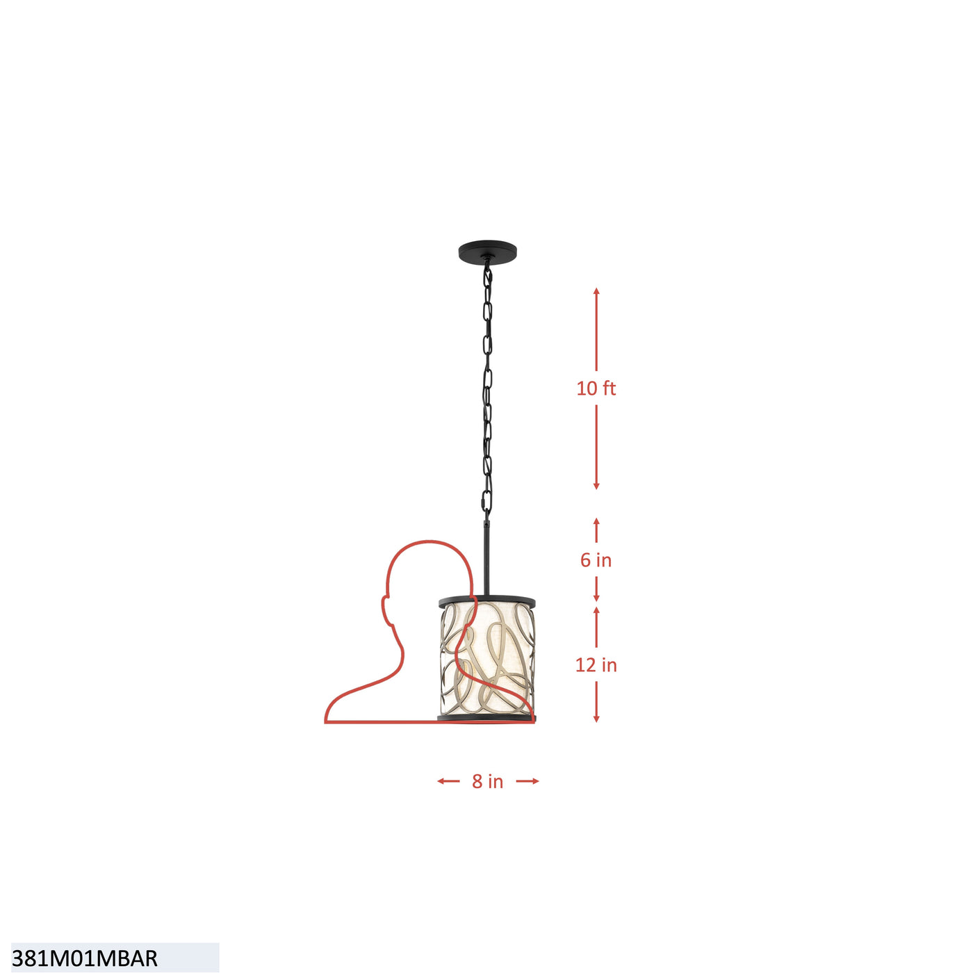 Scribble 1 Light Mini Pendant