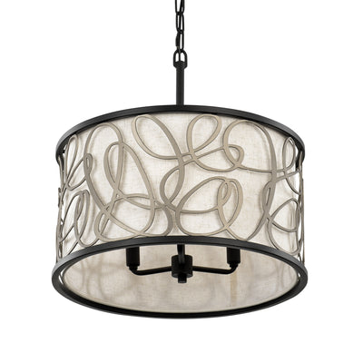 Scribble 3 Light Convertible Pendant/Semi-Flush