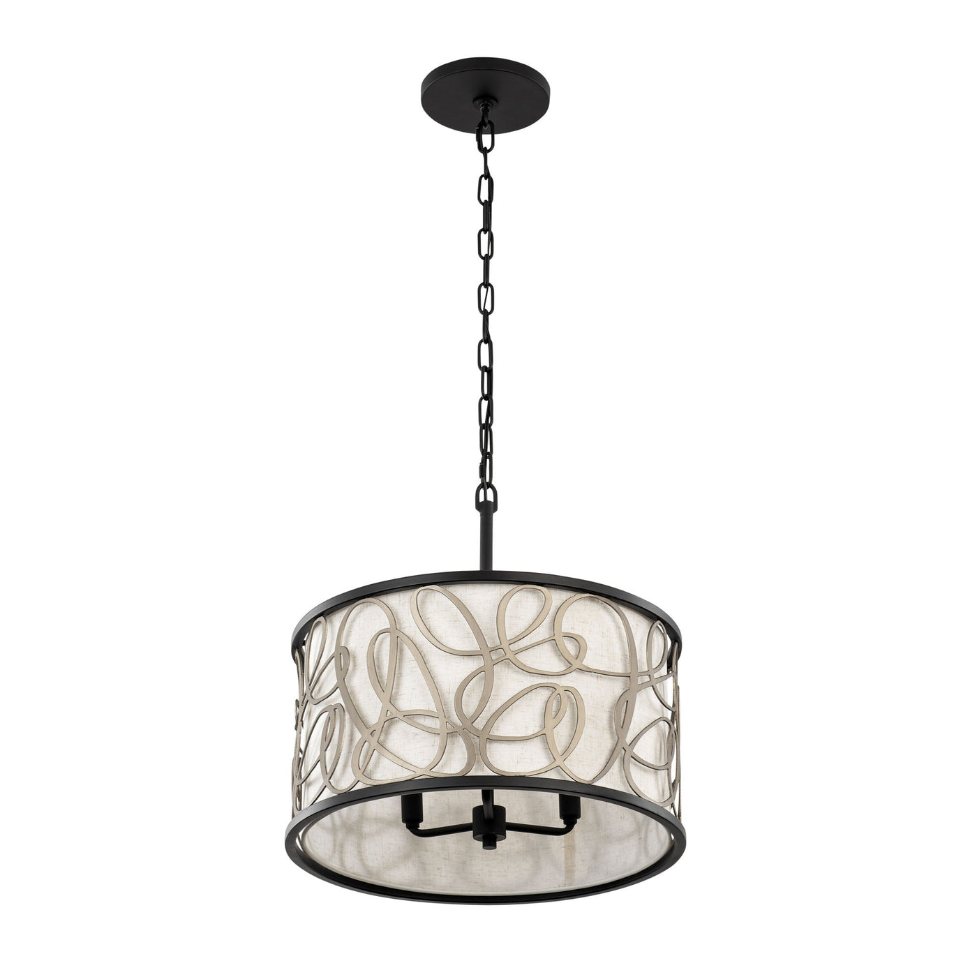 Scribble 3 Light Convertible Pendant/Semi-Flush
