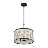 Scribble 3 Light Convertible Pendant/Semi-Flush