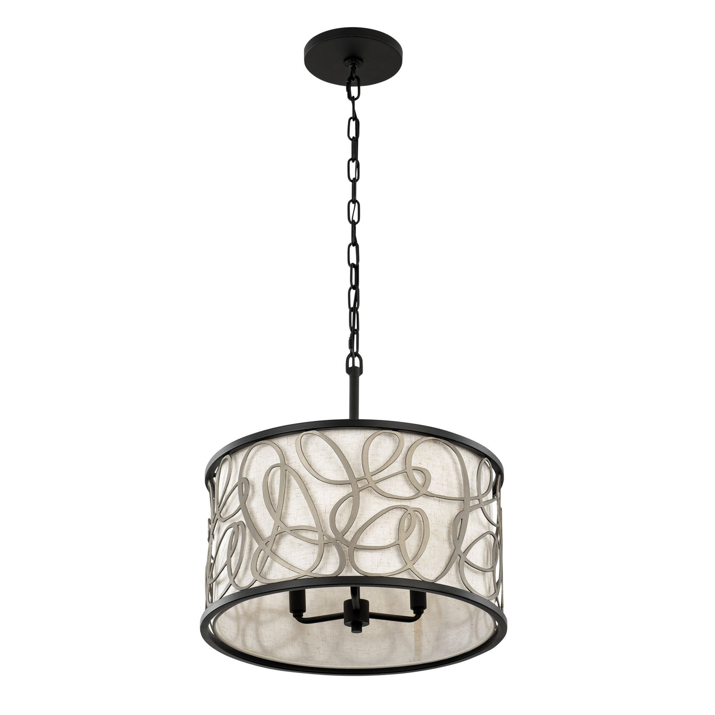 Scribble 3 Light Convertible Pendant/Semi-Flush