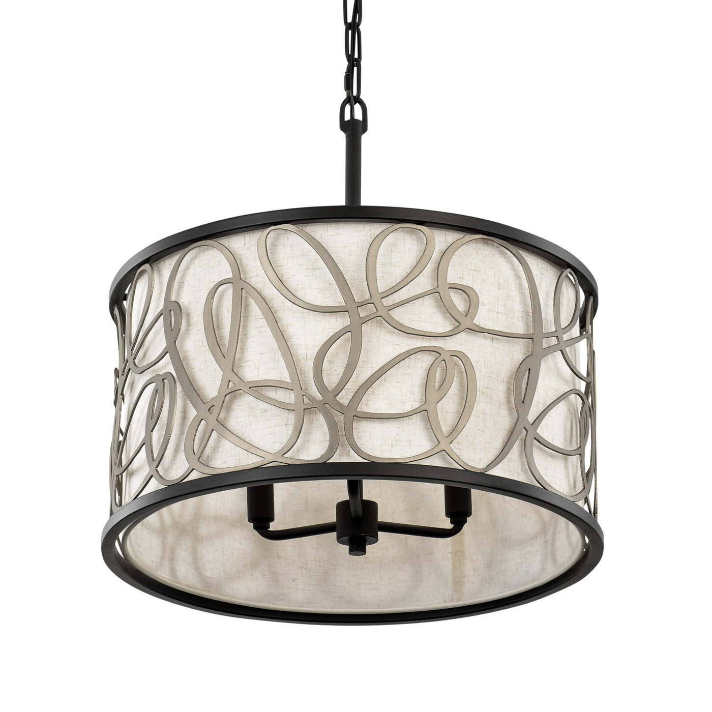 Scribble 3 Light Convertible Pendant/Semi-Flush