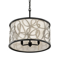 Scribble 3 Light Convertible Pendant/Semi-Flush