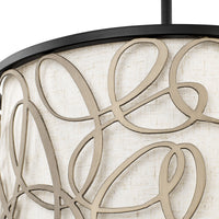 Scribble 3 Light Convertible Pendant/Semi-Flush