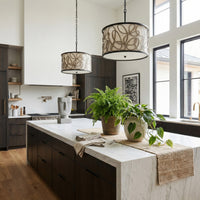 Scribble 3 Light Convertible Pendant/Semi-Flush
