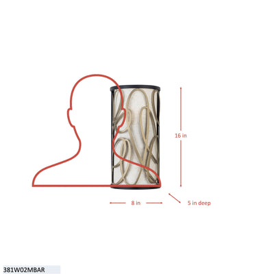 Scribble 2 Light Wall Sconce