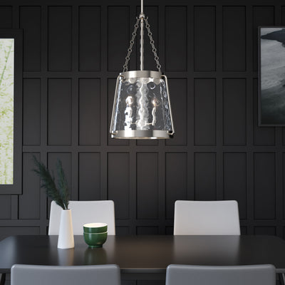 21.63'' Adabella Polished Nickel 3 Light Pendant