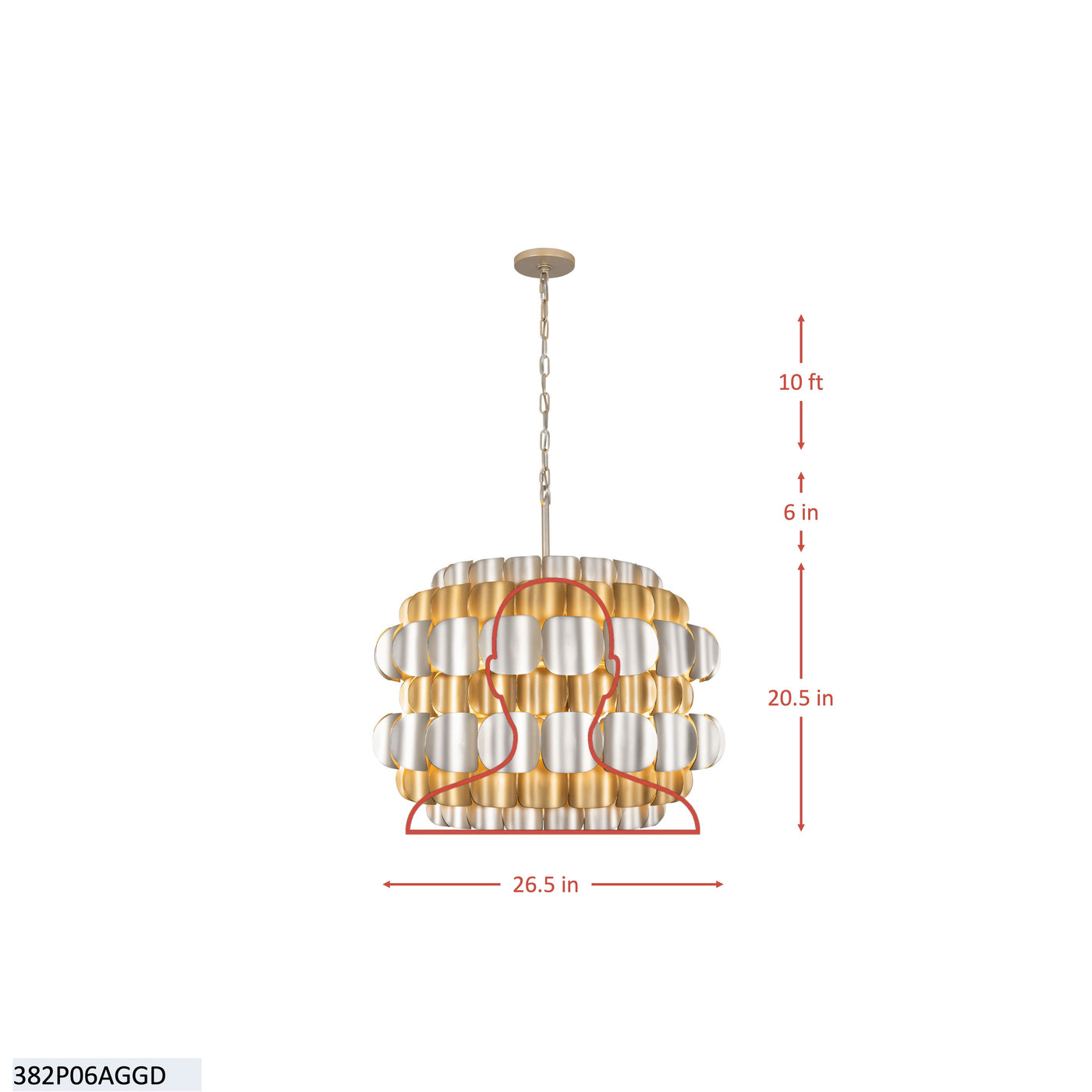 Swoon 6 Light Pendant