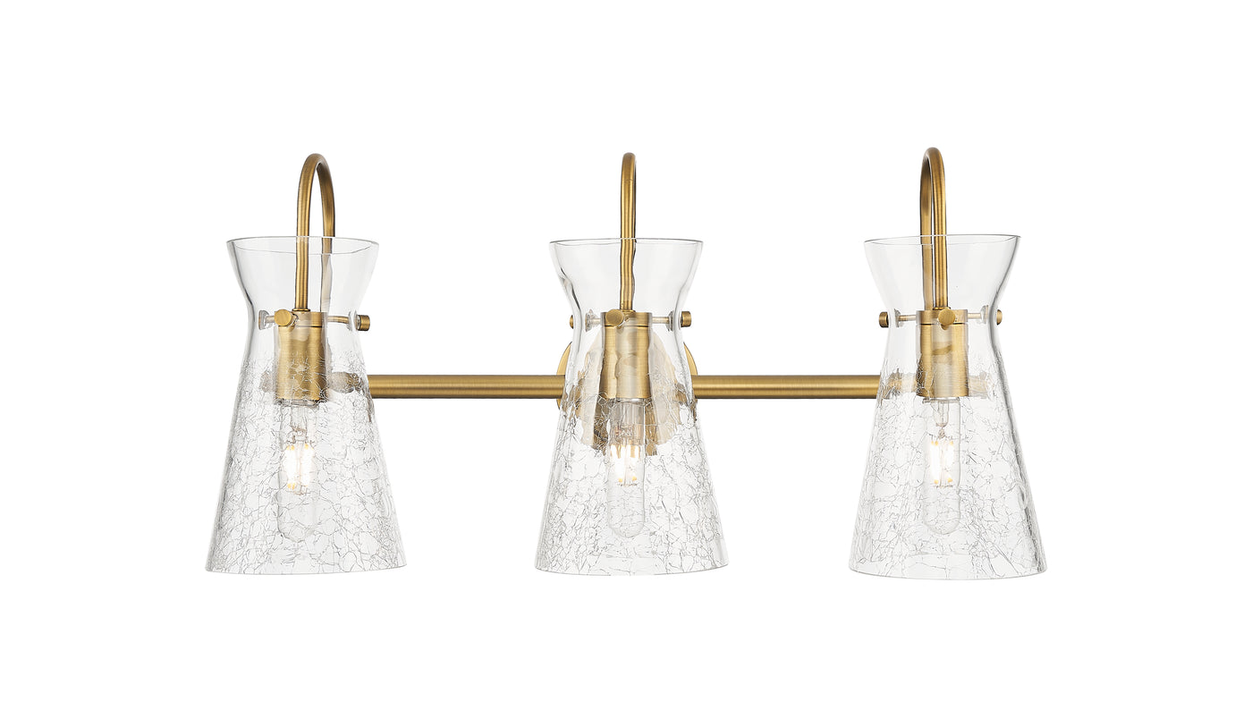 Downtown Urban Sconce Cast Brass Glass