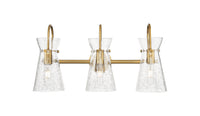 Downtown Urban Sconce Cast Brass Glass