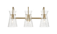 Downtown Urban Sconce Cast Brass Glass