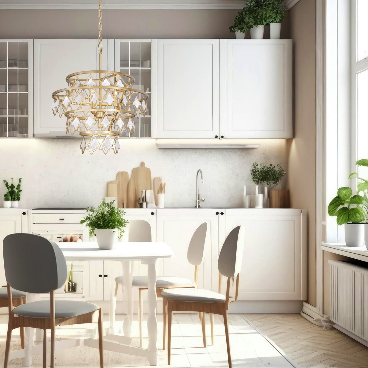 Fleur 4 Light Chandelier