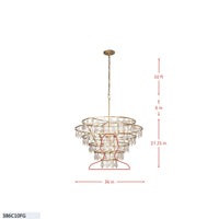 Fleur 10 Light Chandelier
