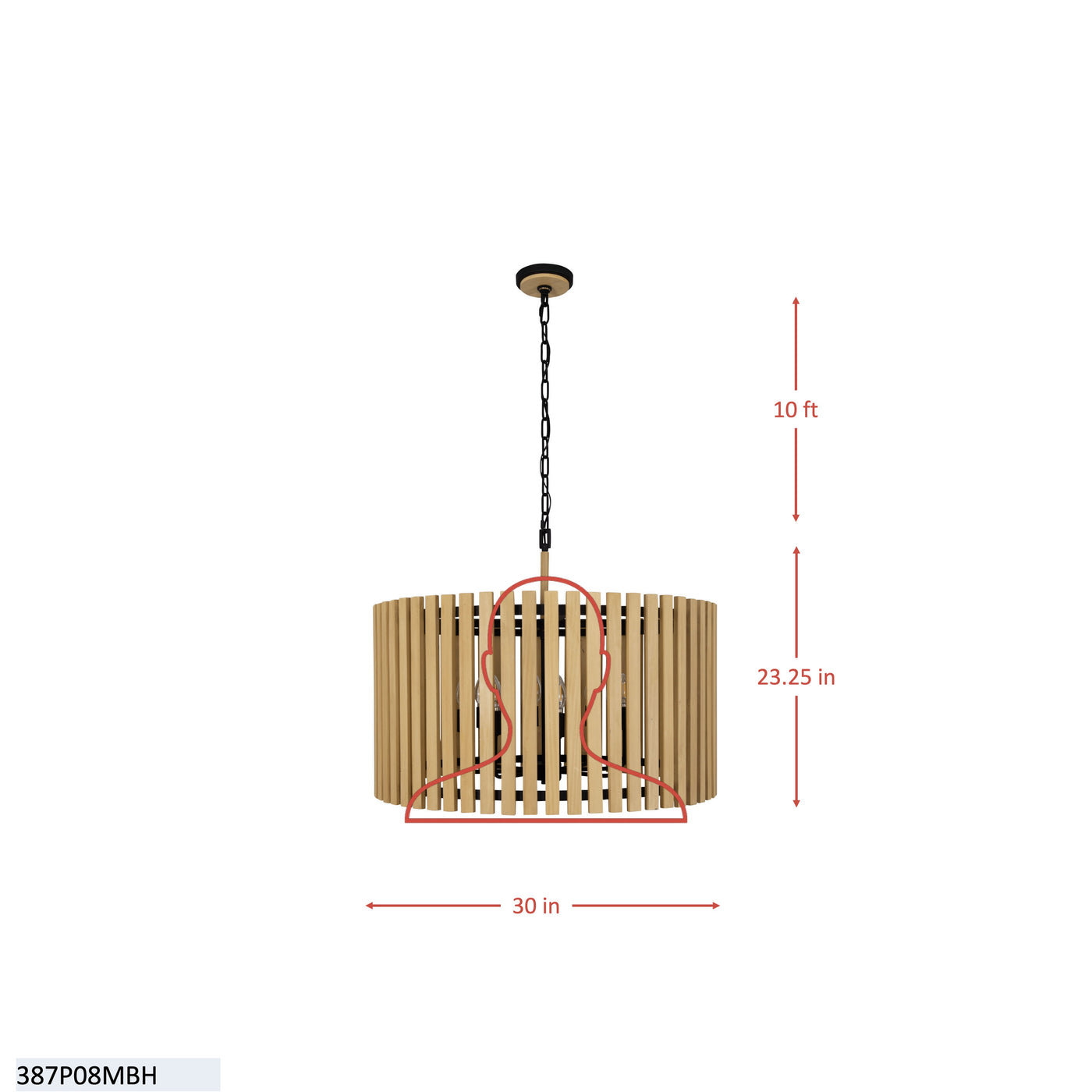 Suratto 8 Light Pendant