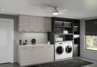 Casablanca 44 inch Isotope Matte Nickel Low Profile Ceiling Fan with LED Light Kit and Wall Control