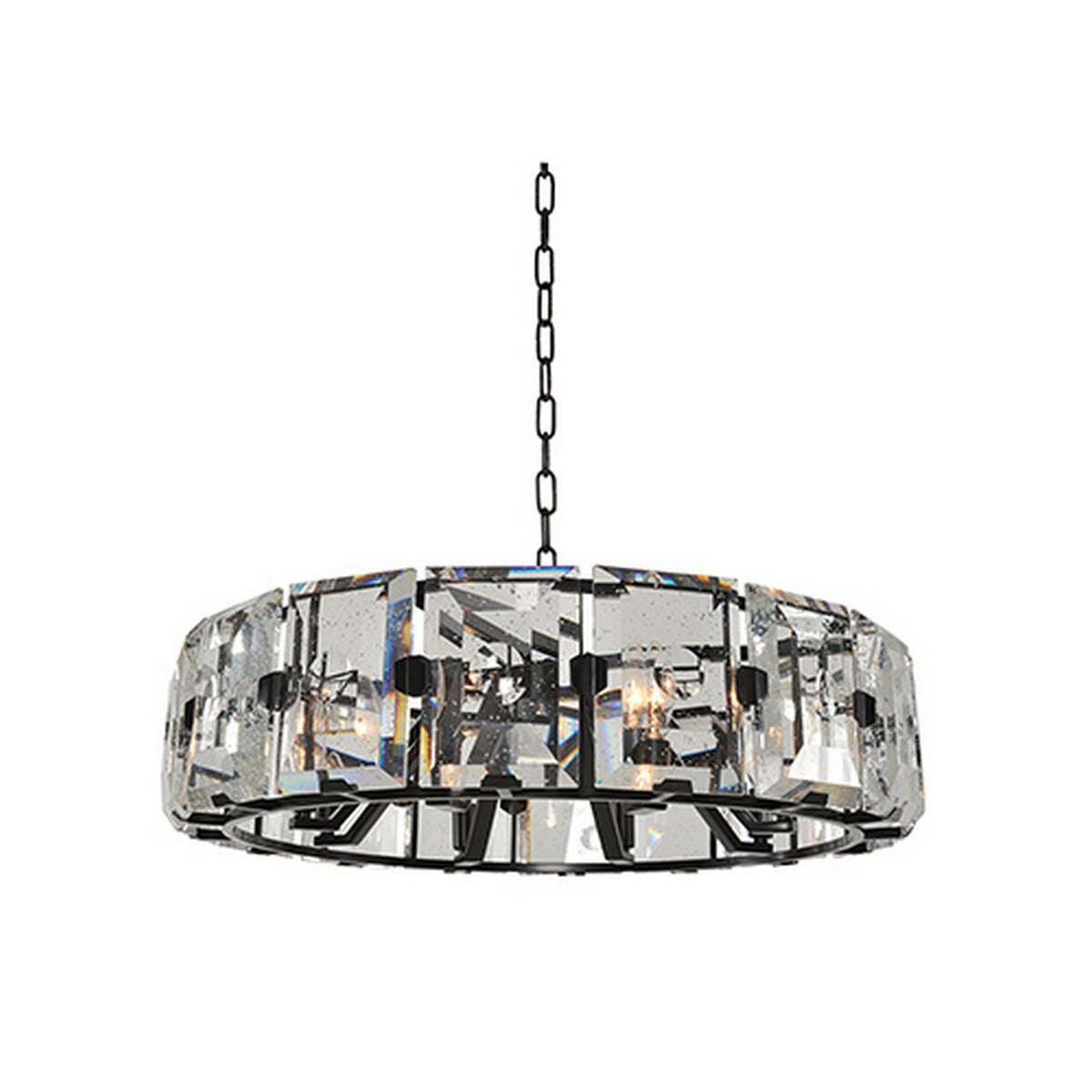 14'' Giada 8 Light Dark Bronze Chandelier