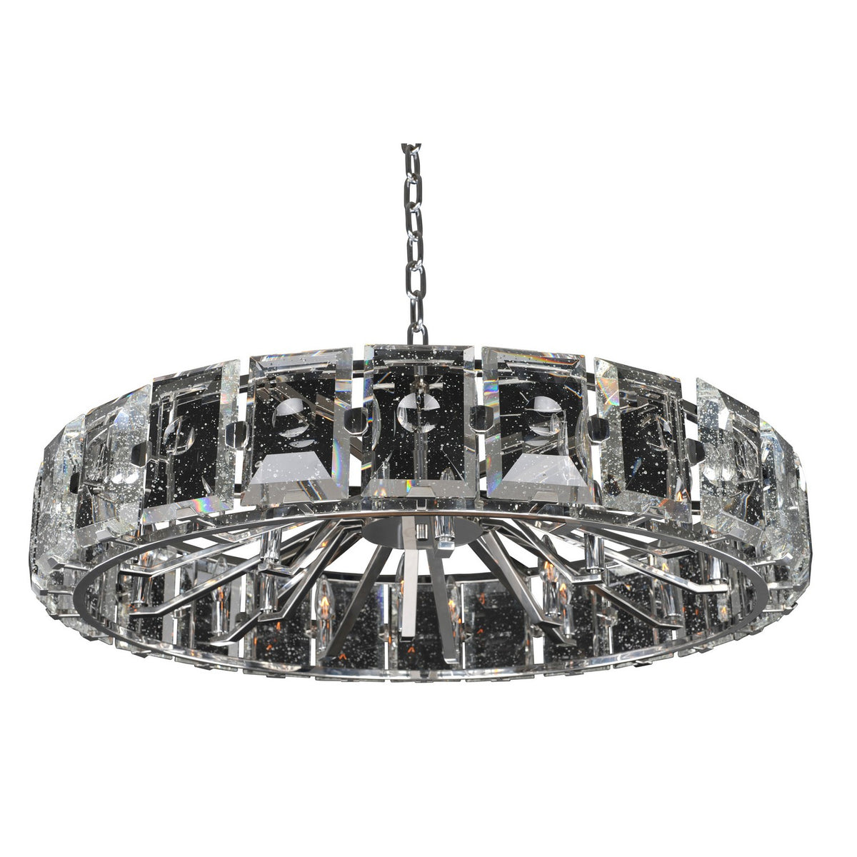 16'' Giada 18 Light Polished Stainless Steel Chandelier