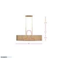Jacob's Ladder 6 Light Linear Pendant