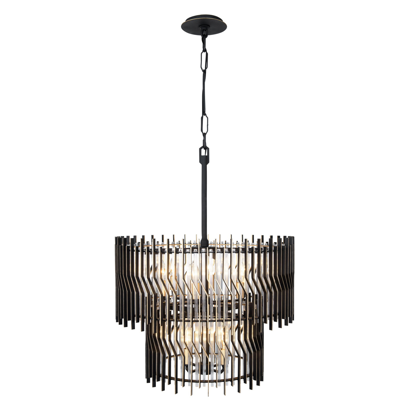 Park Row 10 Light 2-Tier Chandelier