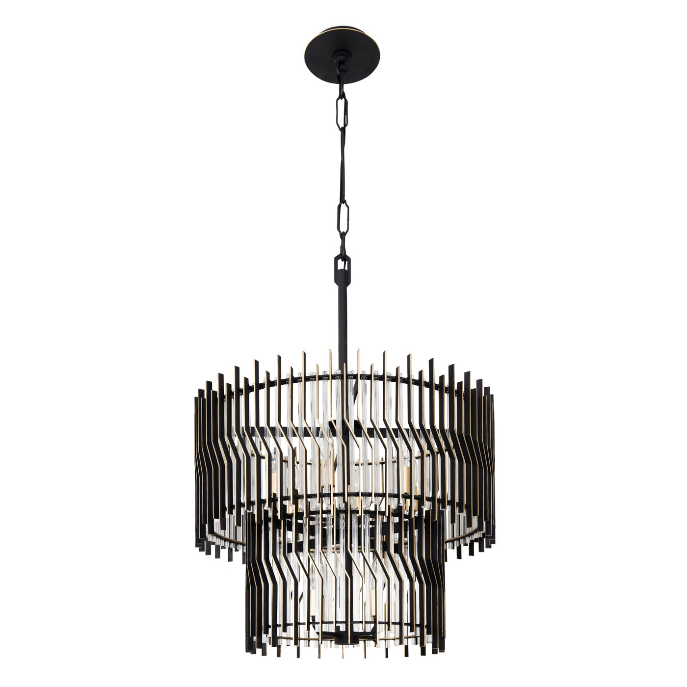 Park Row 10 Light 2-Tier Chandelier
