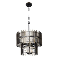 Park Row 10 Light 2-Tier Chandelier