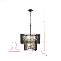 Park Row 10 Light 2-Tier Chandelier
